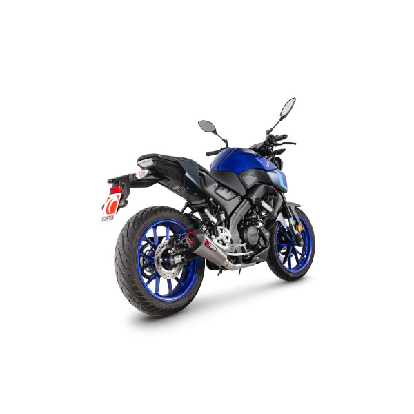 Scorpion Exhaust Yamaha MT-125 Euro 5+ 2024 - 2025 Serket Taper Full System Titanium Sleeve